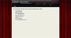Desktop Screenshot of concertassociation.net