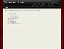 Tablet Screenshot of concertassociation.net